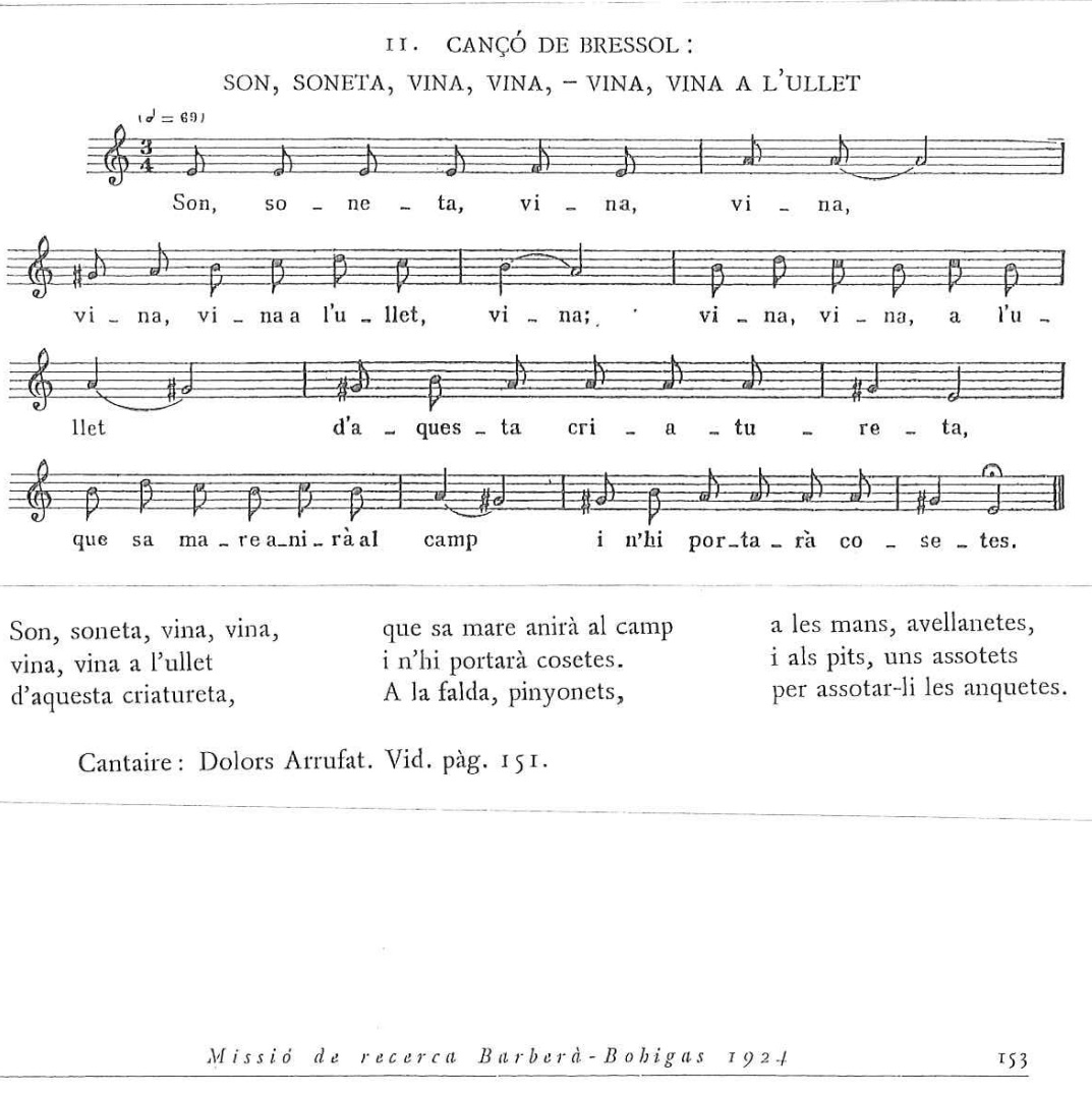 Cançó de bressol - <em>Lullaby</em>